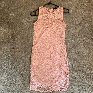 Short laced bodycon dress